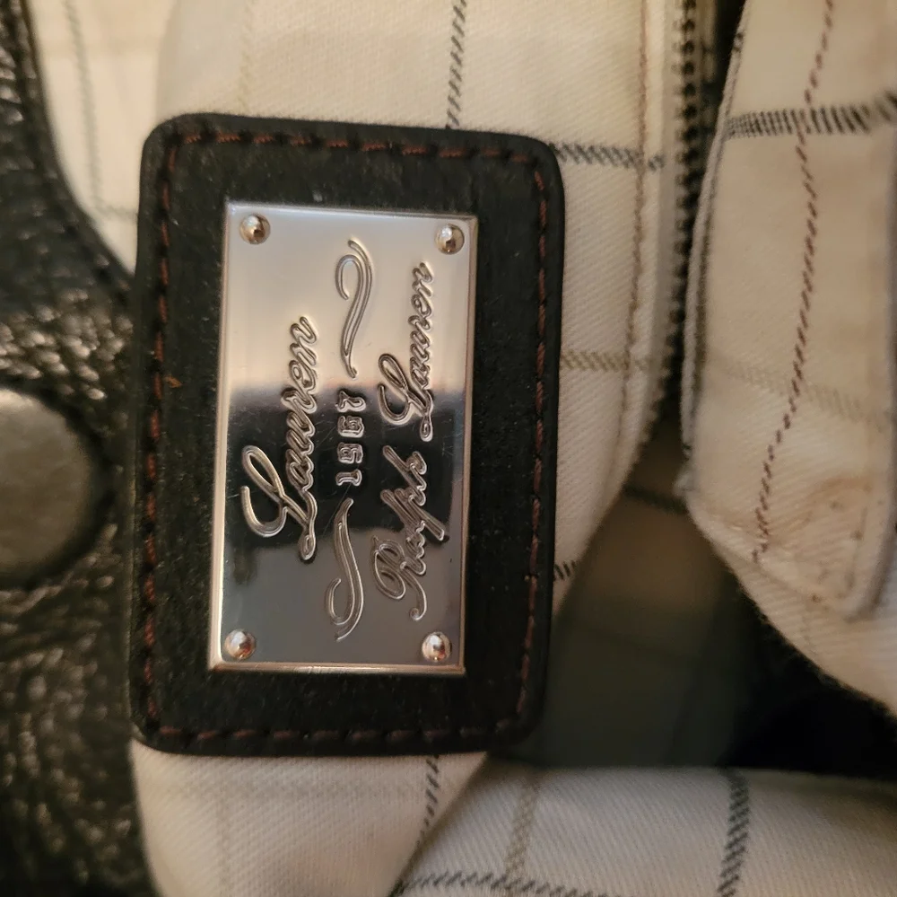 Ralph Lauren Black Leather Tote Bag - Picture 5 of 7